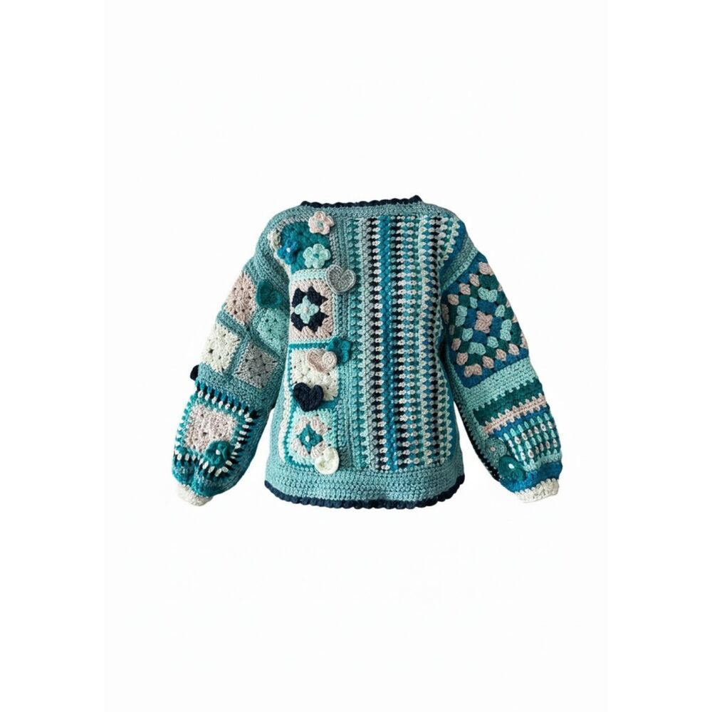 THE SECRET GARDEN Handmade Crochet Cardigan - Picture 8 of 8
